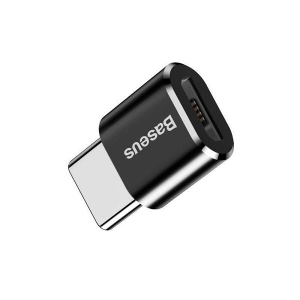 Baseus Micro USB į USB Type-C adapteris - juodas - Image 4