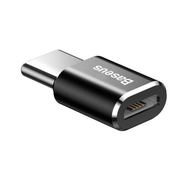 Baseus Micro USB į USB Type-C adapteris - juodas - Image 5