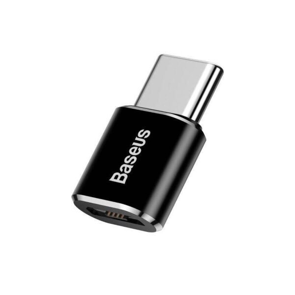 Baseus Micro USB į USB Type-C adapteris - juodas - Image 2