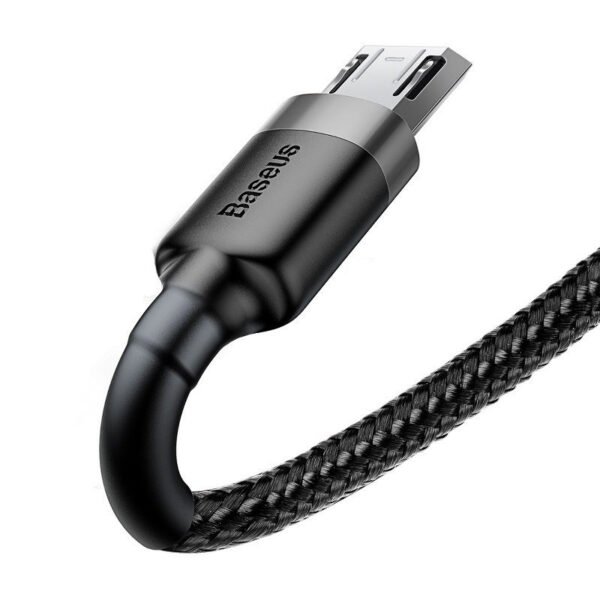 Baseus Cafule Micro USB kabelis 2,4A 1 m (pilkas + juodas) - Image 5