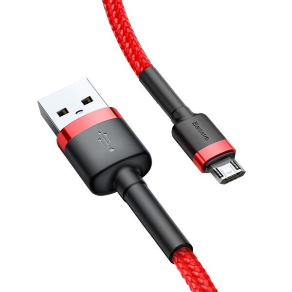 Mikro USB Baseus Cafule 1,5A 2 m (raudonas) - Image 4