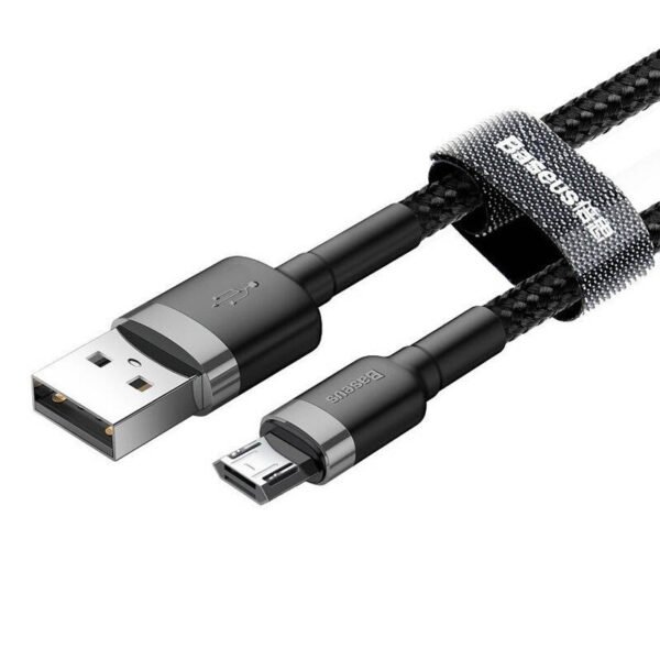 Baseus Cafule Micro USB kabelis 1,5A 2 m (pilkas + juodas) - Image 5