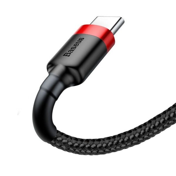 Baseus Cafule USB-C kabelis 3A 0,5 m (raudonas + juodas) - Image 5