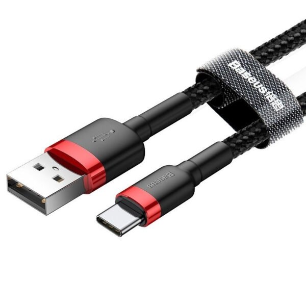 Baseus Cafule kabelis USB-C 2A 2 m (raudonas+juodas) - Image 2