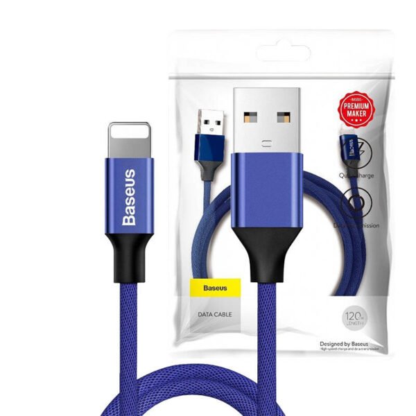 Baseus Yiven Lightning kabelis 120cm 2A (mėlynas) - Image 8