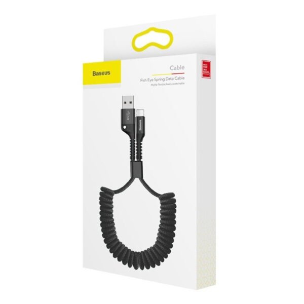 Baseus Spyruoklinis laidas Lightning 1 m 2A (juodas) - Image 6