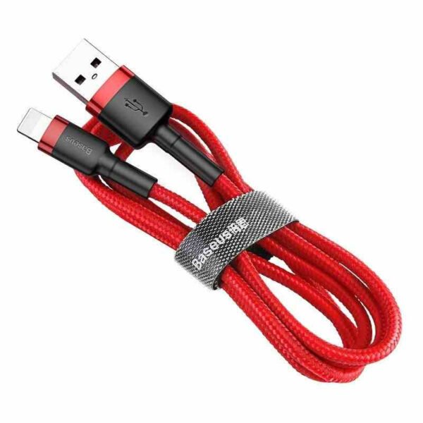 Baseus Cafule USB Lightning kabelis 2,4A 0,5 m (raudonas) - Image 4