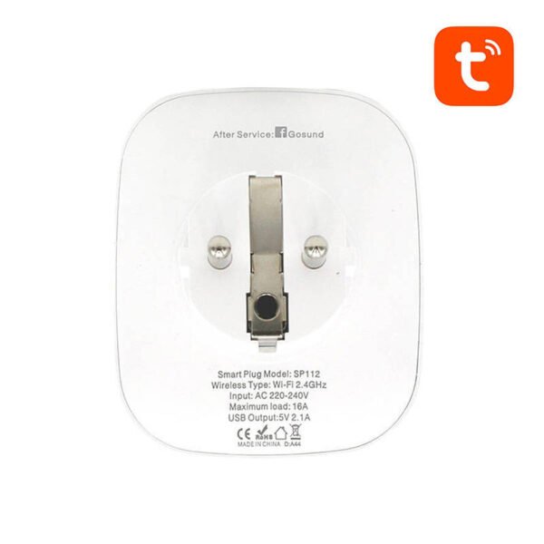 Išmanusis kištukas WiFi Gosund SP112 2xUSB, 16A, Tuya - Image 4