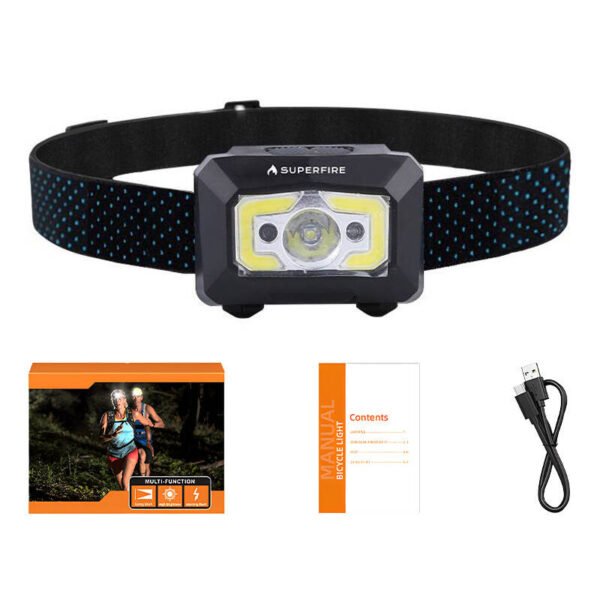 Žibintuvėlis su bekontakliu jungikliu Superfire X30, 340 lm, USB - Image 4