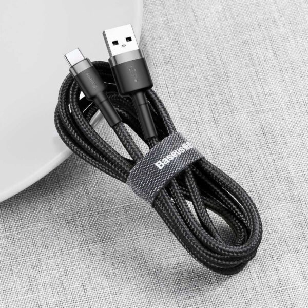 Baseus Cafule USB-C kabelis 2A 3 m (juodas+pilkas) - Image 7