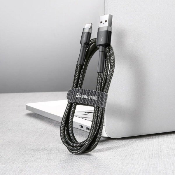 Baseus Cafule USB-C kabelis 2A 3 m (juodas+pilkas) - Image 8