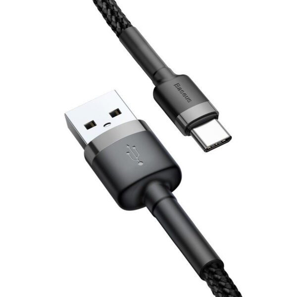 Baseus Cafule USB-C kabelis 2A 3 m (juodas+pilkas) - Image 5