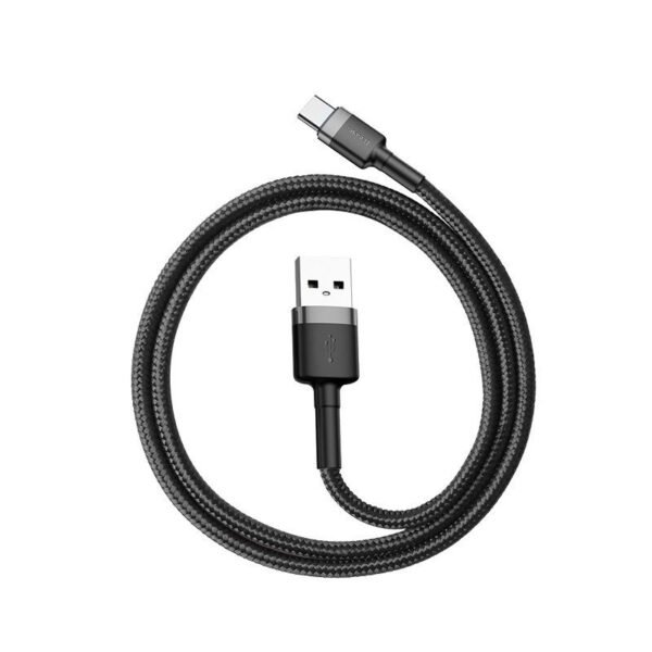 Baseus Cafule USB-C kabelis 2A 3 m (juodas+pilkas) - Image 4