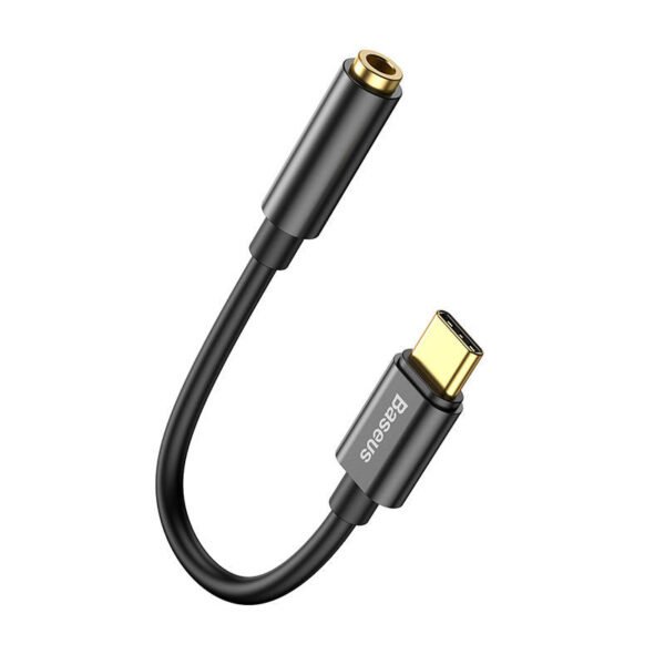Baseus L54 garso adapteris USB-C + mini lizdas 3,5 mm (juodas) - Image 6