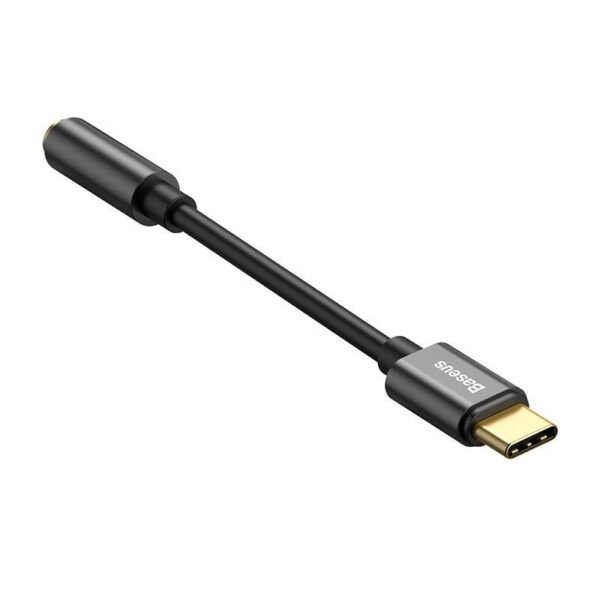 Baseus L54 garso adapteris USB-C + mini lizdas 3,5 mm (juodas) - Image 5