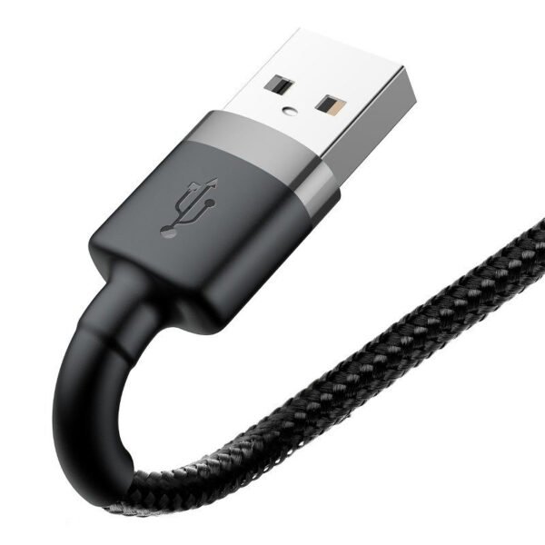 Baseus Cafule USB Lightning kabelis 2A 3 m (juodas+pilkas) - Image 5
