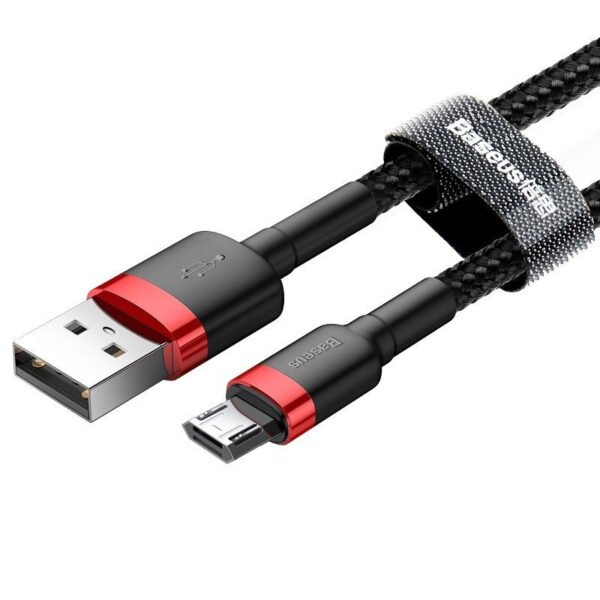 Baseus Cafule Micro USB kabelis 2A 3 m (juodas+raudonas) - Image 5