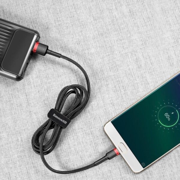 Baseus Cafule Micro USB kabelis 2A 3 m (juodas+raudonas) - Image 8