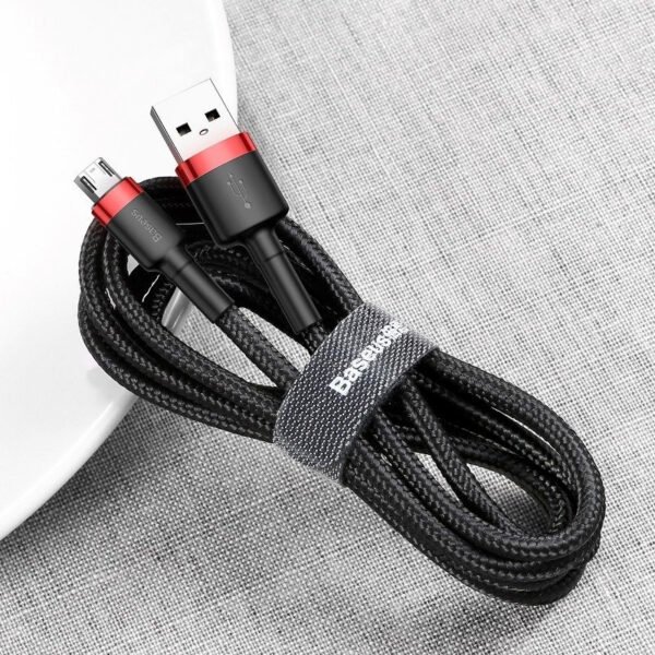 Baseus Cafule Micro USB kabelis 2A 3 m (juodas+raudonas) - Image 10