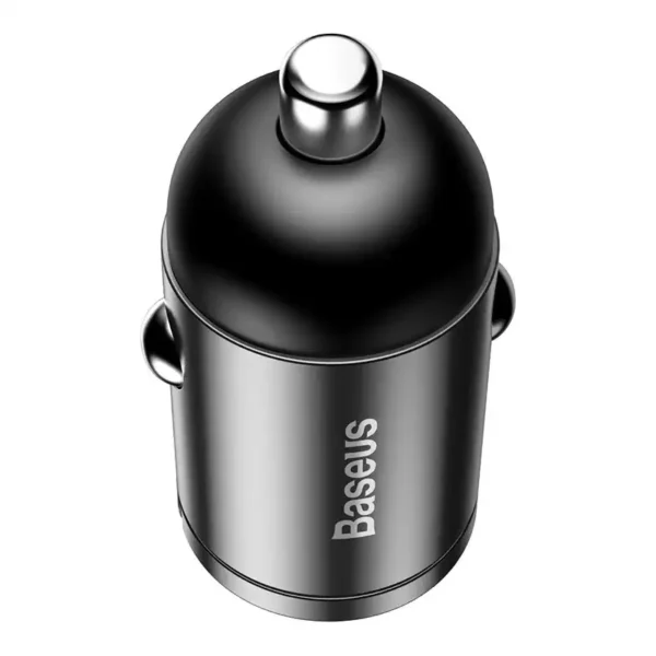 Baseus Tiny Star Mini greitojo įkrovimo automobilinis įkroviklis USB prievadas 30W pilkas - Image 5