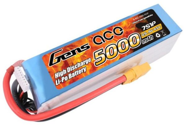 Akumuliatorius Gens Ace 5000mAh 25.9V 45C 7S1P XT90 - Image 2