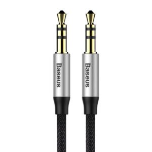 Baseus Yiven Audio Cable Cable 3.5 male Audio M30 1.5M Silver+ Black