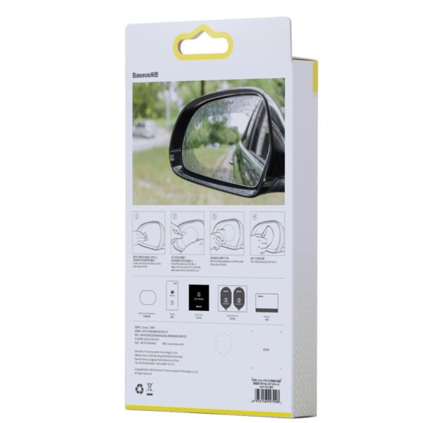 Atsparios lietui plėvelės automobilio veidrodėliams Baseus, 2 vnt. - Image 7