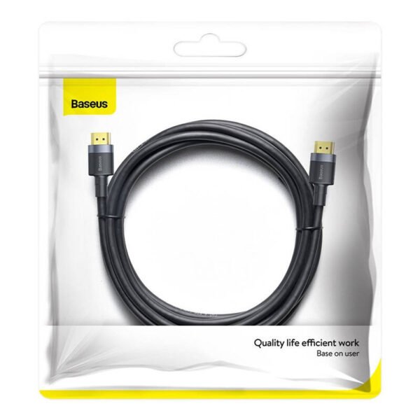 Baseus Cafule 4K HDMI male į 4K HDMI male adapterio kabelis 2m juodas - Image 7