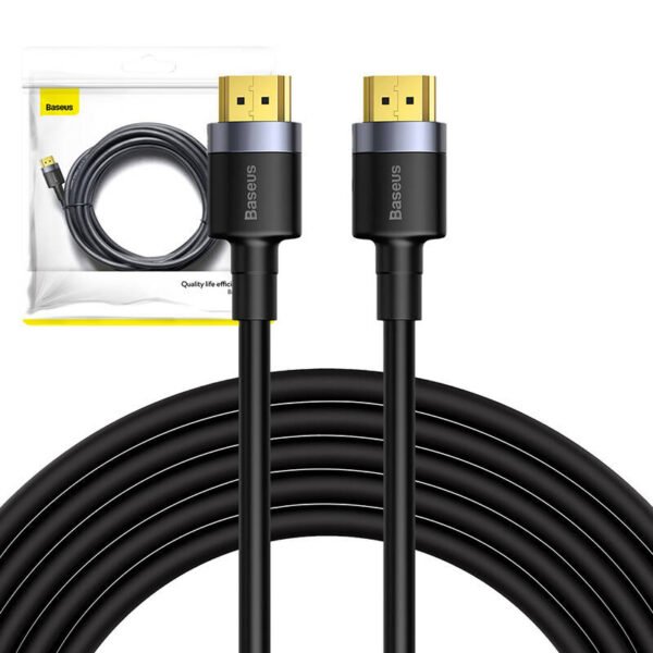 Baseus Cafule 4K HDMI male į 4K HDMI male adapterio kabelis 5m juodas - Image 8