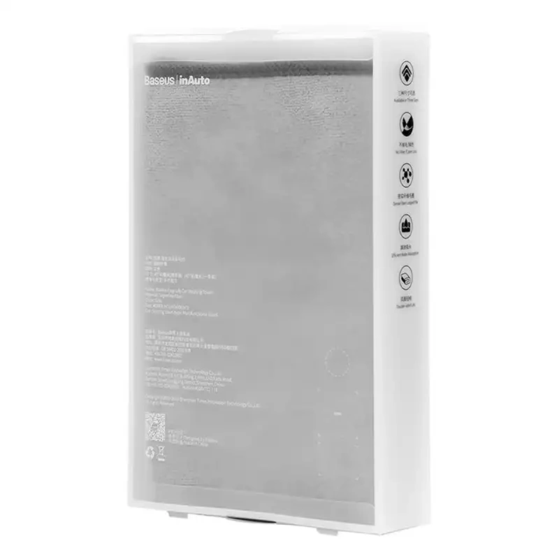 Baseus Easy life automobilio plovimo rankšluostis (40 x 40 cm, 2 vnt.) pilkas - Image 7