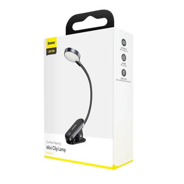 Baseus (DGRAD-0G) Comfort Reading mini segtuko tipo lempa (tamsiai pilka) - Image 4