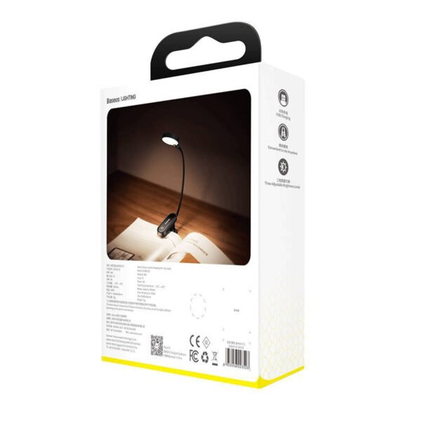 Baseus (DGRAD-0G) Comfort Reading mini segtuko tipo lempa (tamsiai pilka) - Image 5