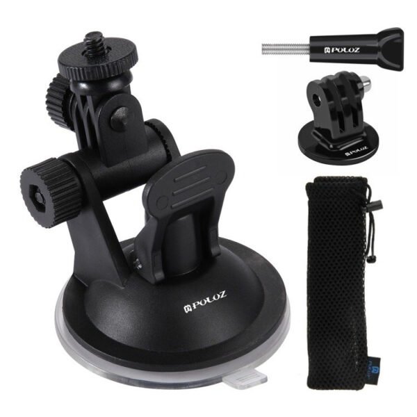 Stiklinis automobilio laikiklis Puluz GOPRO Hero, DJI Osmo Action PU51 - Image 4