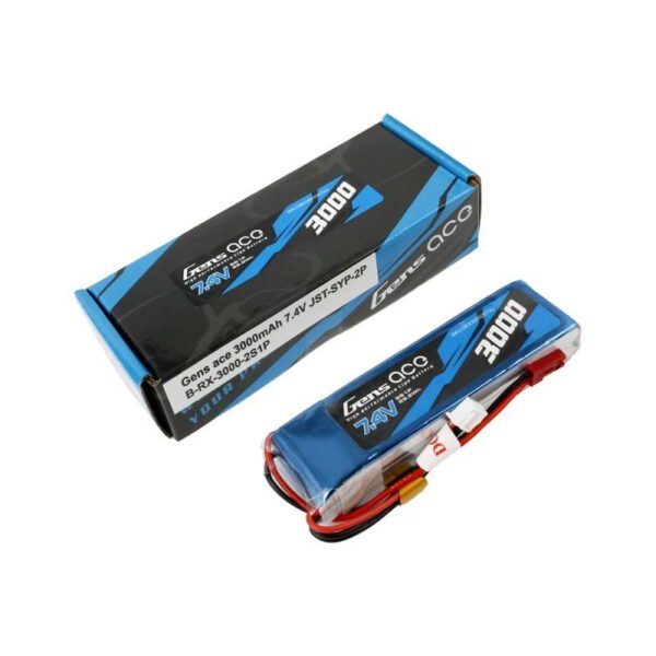 Gens Ace akumuliatorius 3000mAh 7.4V 1C 2S1P LiPo - Image 5