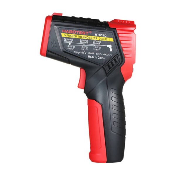 Skaitmeninis lazerinis pirometras Habotest HT651D, drėgmės matuoklis - Image 3
