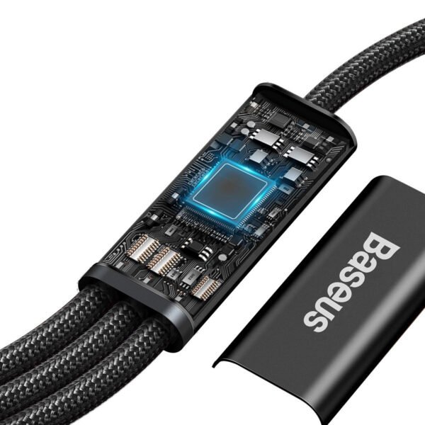Baseus Rapid Series 3-in-1 kabelis USB-C M+L+T 20W 1,5 m juodas - Image 5