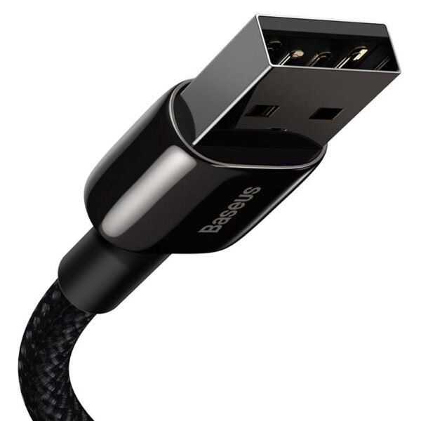 Baseus Tungsten Gold kabelis USB į iP 2.4A 1m (juodas) - Image 2