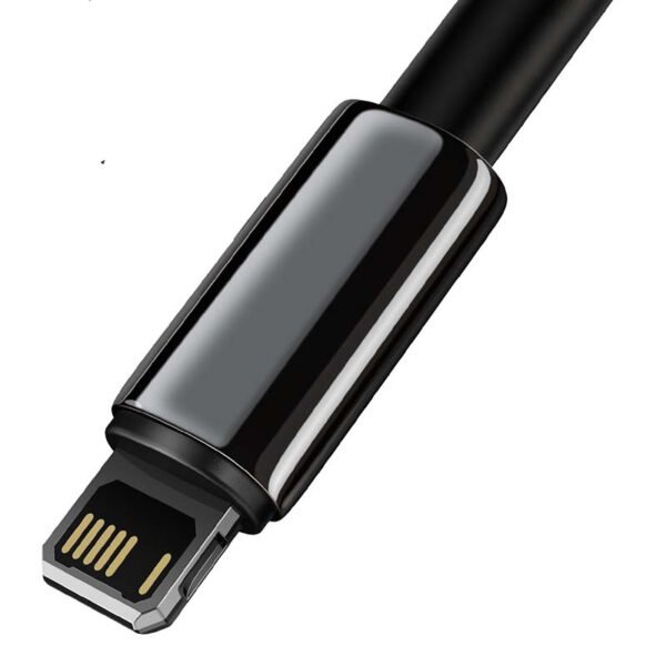 Baseus Tungsten Gold kabelis USB į iP 2.4A 1m (juodas) - Image 6