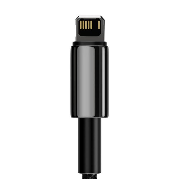Baseus Tungsten Gold kabelis USB į iP 2.4A 2m (juodas) - Image 4