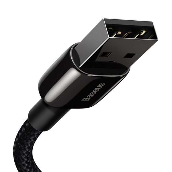 Baseus Tungsten Gold kabelis USB į iP 2.4A 2m (juodas) - Image 2