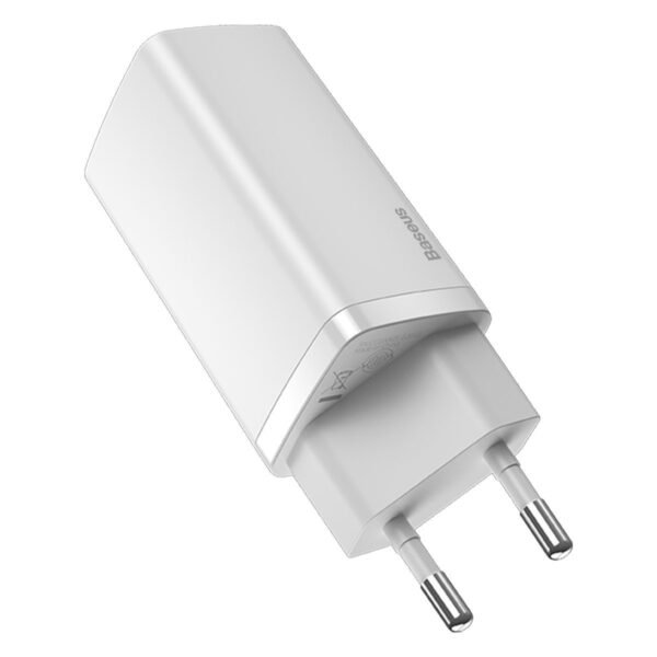 Greitasis kelioninis įkroviklis Baseus GaN2 Lite USB+C 65W EU (baltas) - Image 4