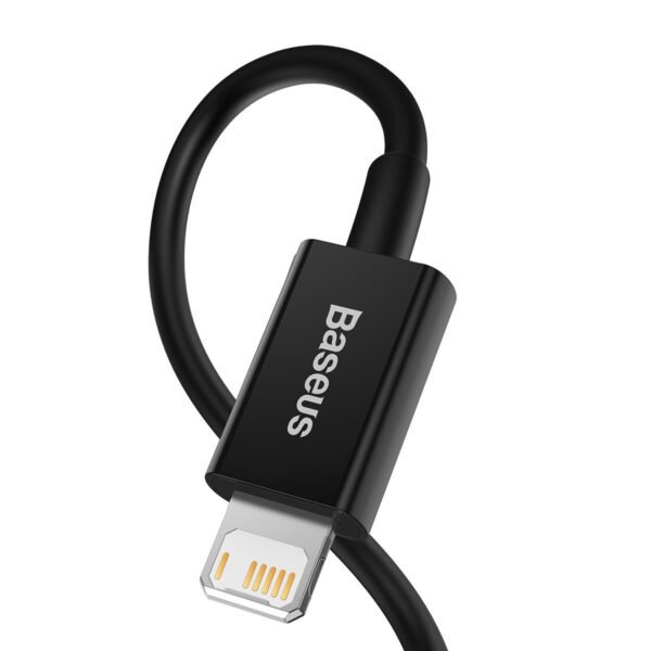 Baseus Superior serijos kabelis USB į iP 2.4A 2 m (juodas) - Image 3