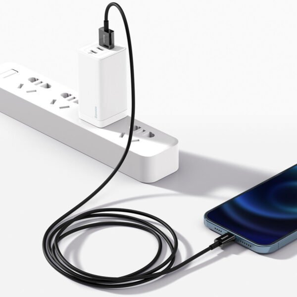 Baseus Superior serijos kabelis USB į iP 2.4A 2 m (juodas) - Image 10