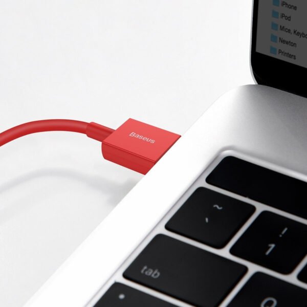 Baseus Superior serijos kabelis USB į iP 2.4A 1 m (raudonas) - Image 9