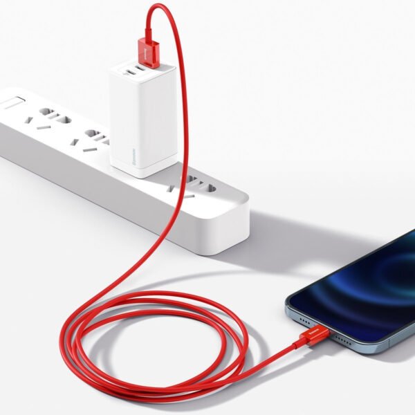 Baseus Superior serijos kabelis USB į iP 2.4A 1 m (raudonas) - Image 10