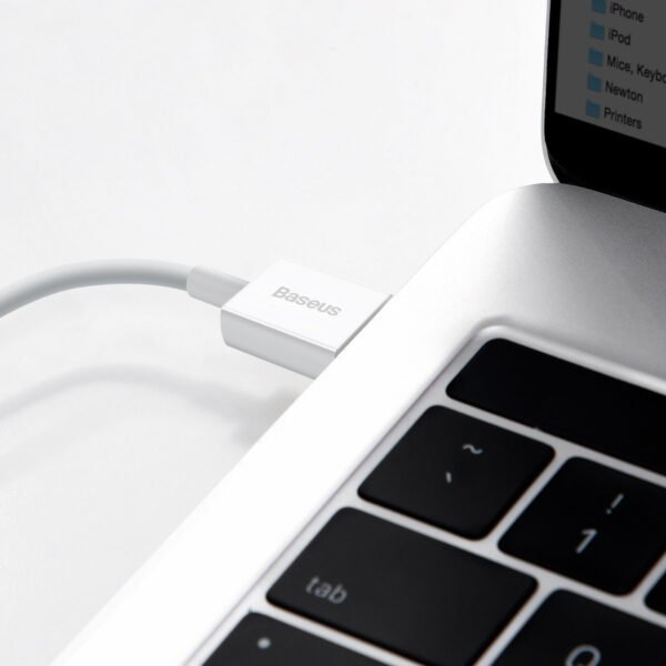 Baseus Superior serijos USB ir Lightning 2,4 A 1,5 m kabelis (baltas) - Image 10