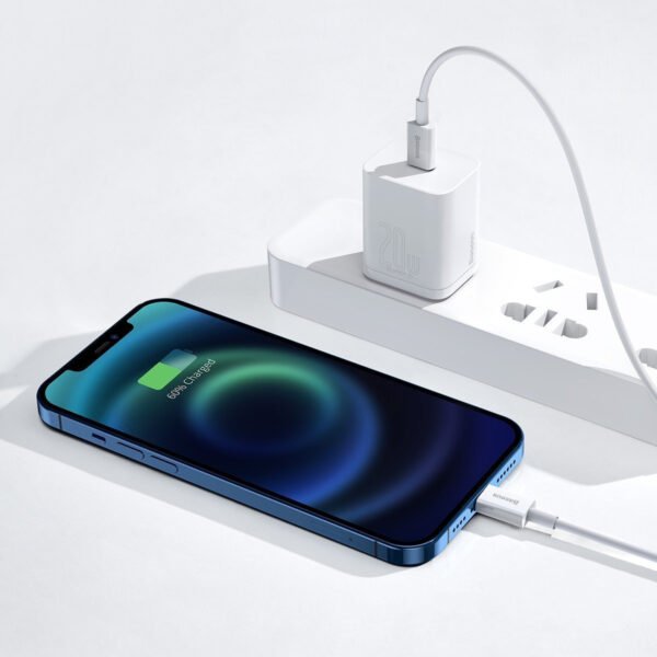 Baseus Superior serijos kabelis USB-C į Lightning, 20 W, PD, 2 m (baltas) - Image 8