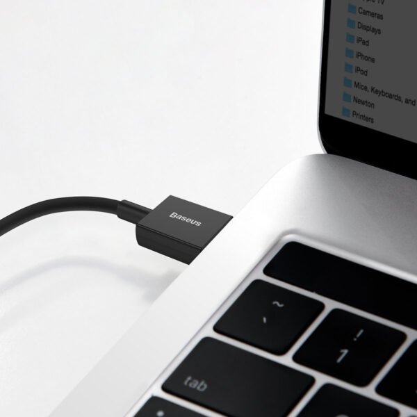 Baseus Superior serijos kabelis USB į USB-C, 66W, 2 m (juodas) - Image 10