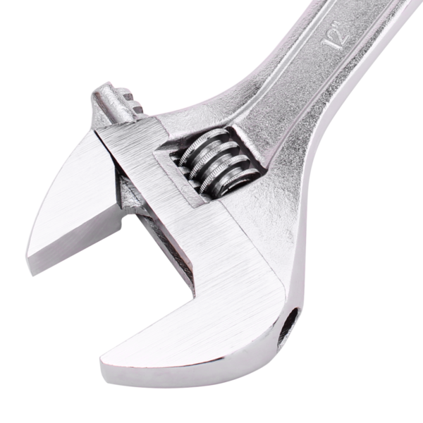 Reguliuojamas raktas 12” Deli Tools EDL012A (sidabrinis) - Image 2