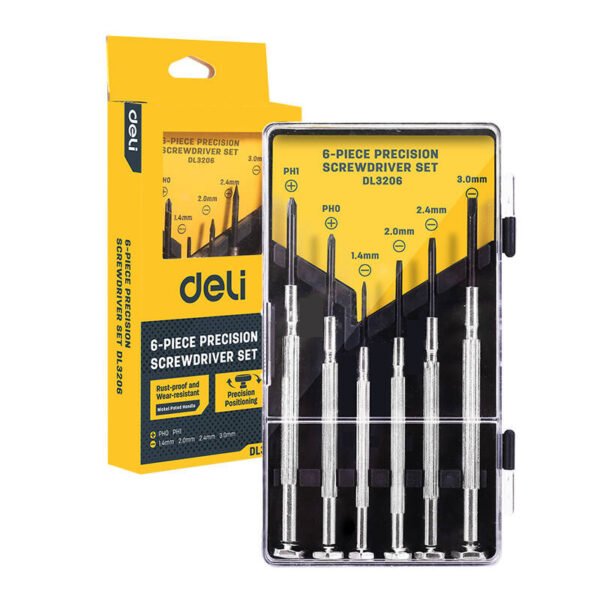 Tiksliųjų atsuktuvų rinkinys 6 vnt. Deli Tools EDL3206 - Image 8